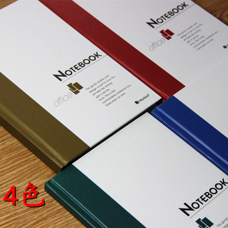 玛丽硬面抄笔记本办公型32K硬面抄笔记本大号加厚132张硬壳本子学