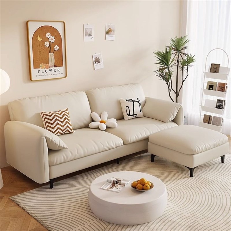 沙发床免洗猫抓皮小户型客厅公寓现代三人简约双人出租屋折叠两用