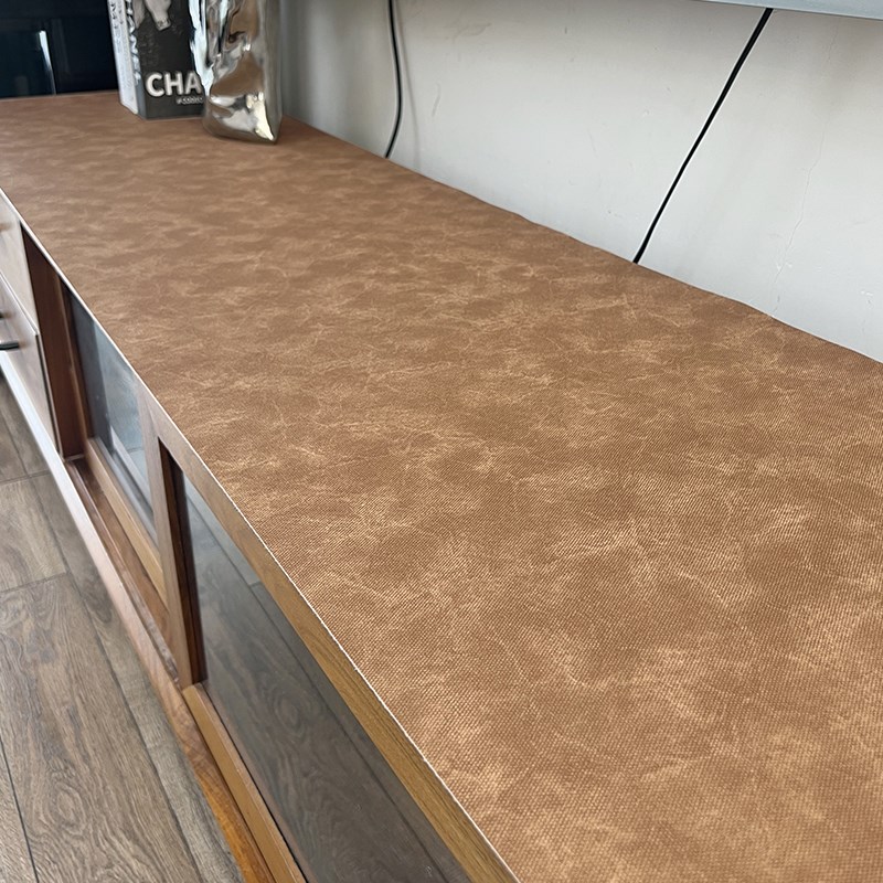 摩登瑞朵皮革茶桌垫中式桌布桌面保护垫防水防油防尘茶几桌垫定制