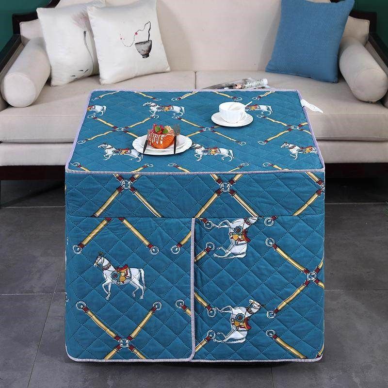 新款烤火罩套加厚电炉罩长方形茶几电暖炉套定制取暖罩子棉套桌布