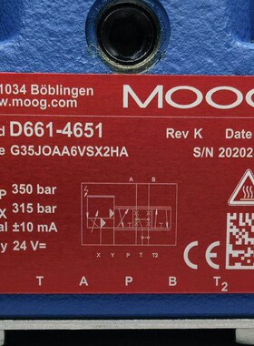 D661-4651 G35JOAA6VSX2HA # MOOG//穆格,比例伺服阀