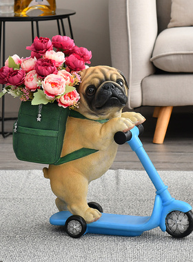 家点靓 客厅装饰品摆件欧式创意家居摆设房间落地家庭装饰工艺品