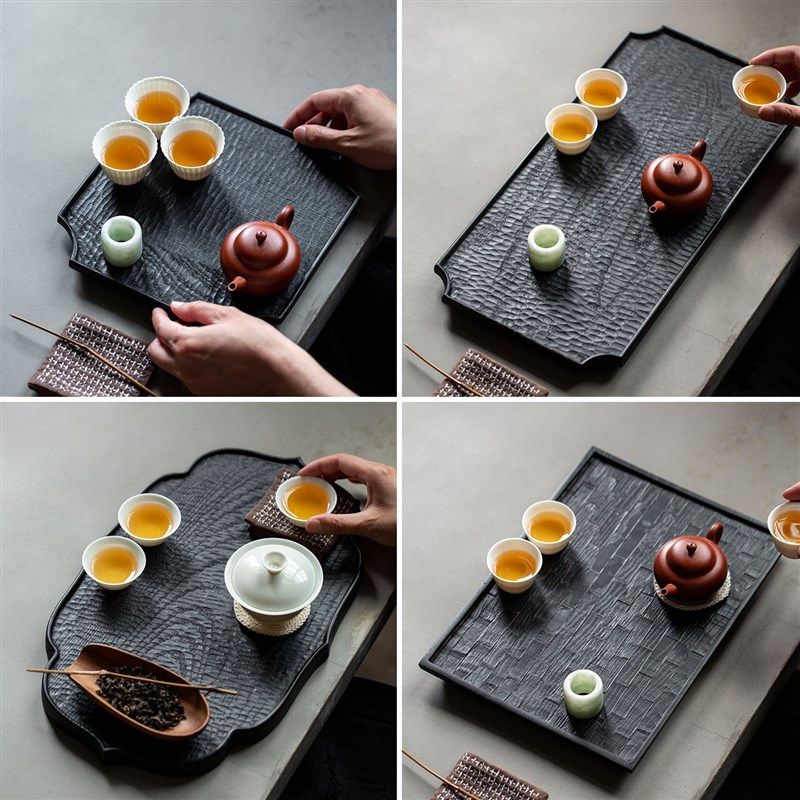 侘寂风白蜡木中式茶盘家用茶托 托盘茶海干 干泡台茶具收纳盘实木,餐饮具,茶盘,淘宝优惠券,粉丝福利购,淘宝优惠卷