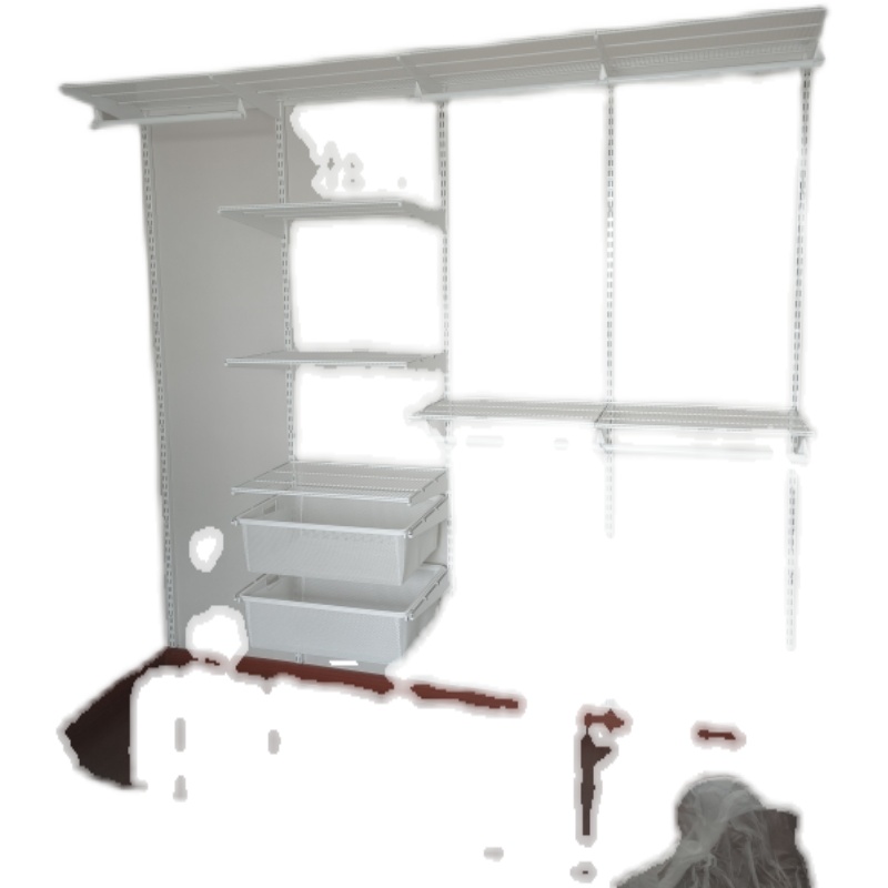 定制砌墙卧室衣柜DIY步入式金属衣帽间L型转角衣柜钢架结构配件