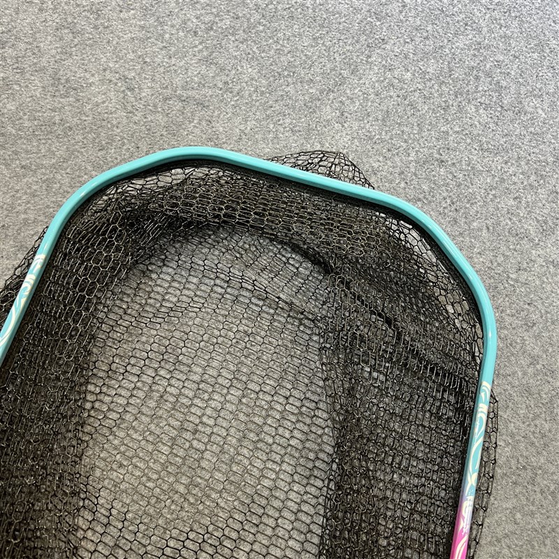 冰蓝粉巨物捞网头一体加固防挂速干加深涂胶网兜青鱼鲟鱼大物渔具