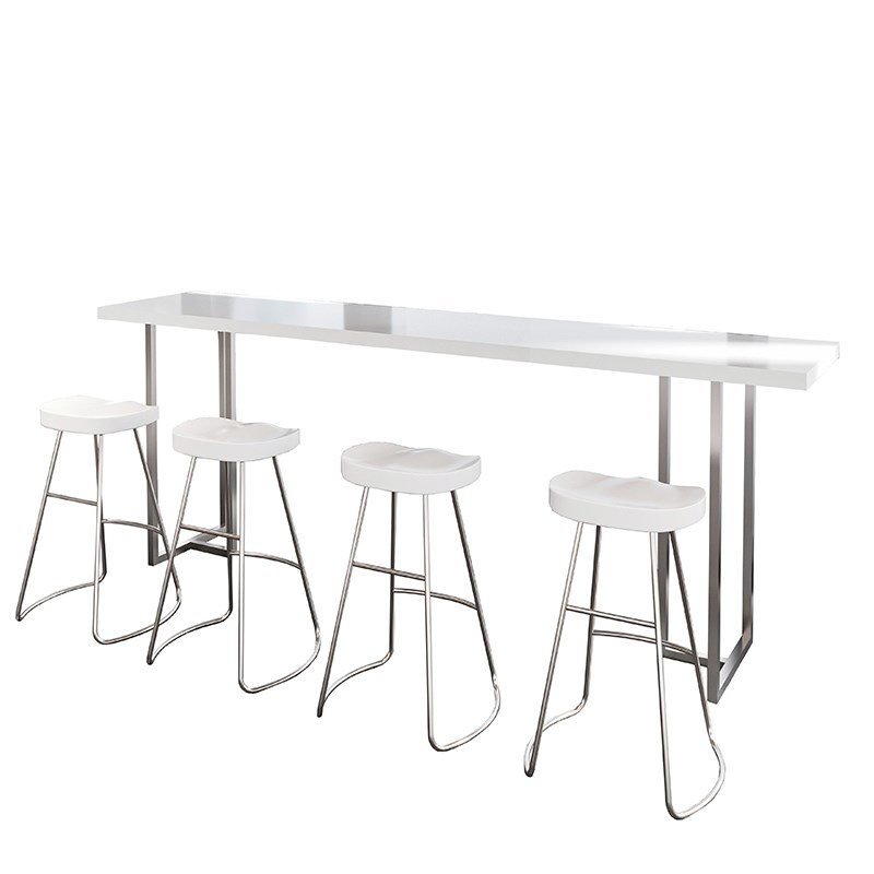 实木沙发边靠墙吧台桌家用客厅隔断长条桌高级感小户型阳台高脚桌