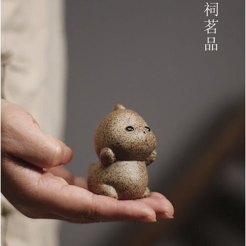 韩祠茗品小肥龙茶宠生肖龙粗陶陶瓷茶盘摆件可养可爱卡通茶玩
