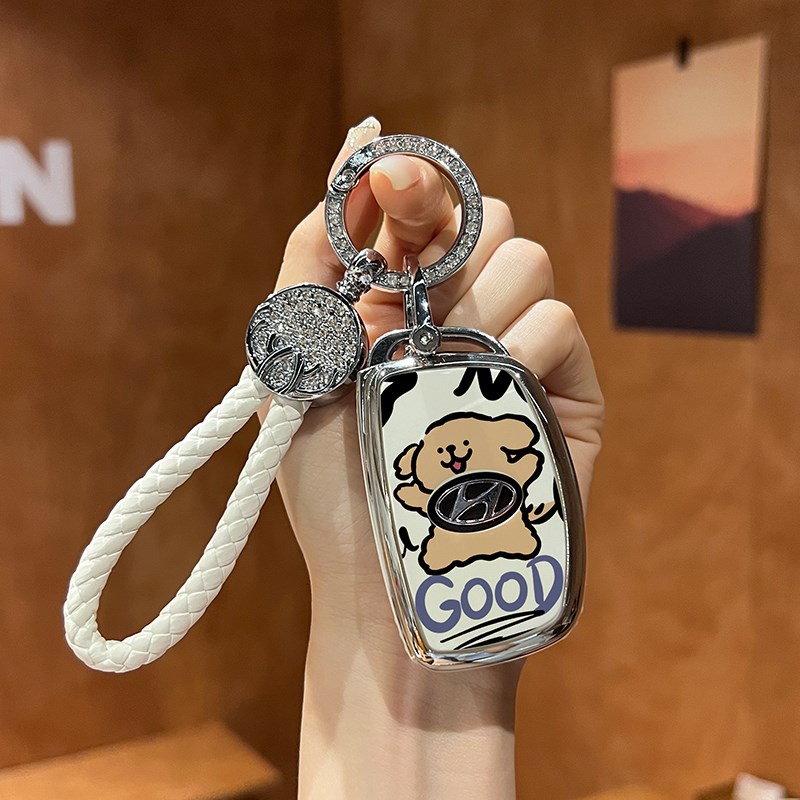 适用北京现代领动钥匙女ix朗动名图ix悦动瑞纳伊兰特专用扣