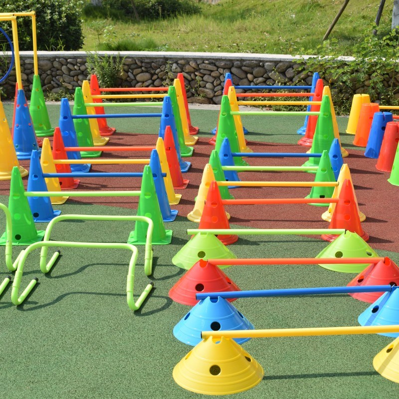 幼儿园跨栏早教训练感统器材跨栏钻圈障碍物标志桶