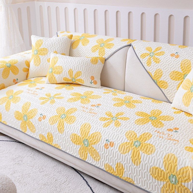 冰丝乳胶沙发垫夏季凉席坐垫2023新款防滑沙发套罩盖布扶手靠背巾