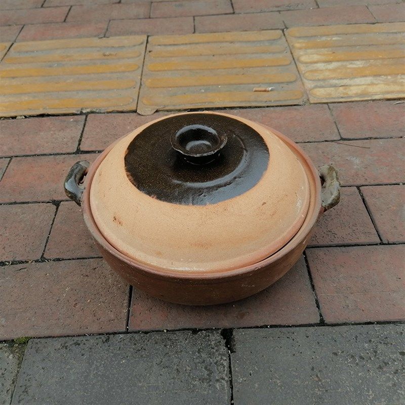 老式土砂锅粥粗陶土罐麻辣汤砂锅家用商用牛杂鸡羊肉煲打边炉火锅