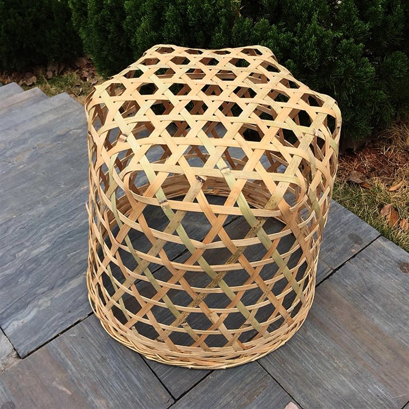 竹编炕衣架竹灯罩加厚竹筐烘衣篓竹笼火罩电暖炉冬季取暖器烤火架