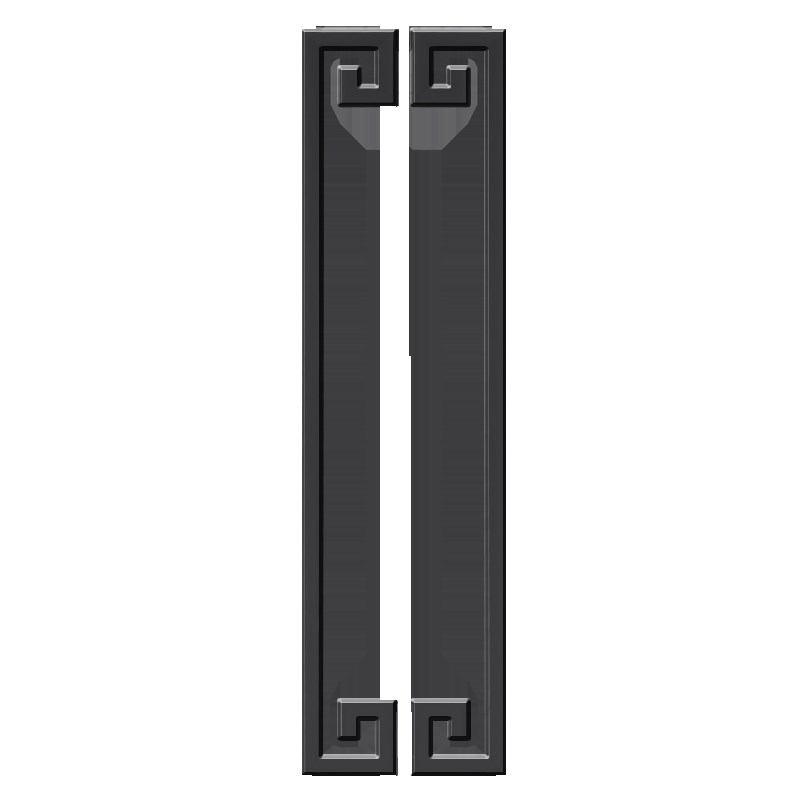 加厚不锈钢金色造型玻璃大门把手氟碳烤漆黑白色酒店包厢木门拉手