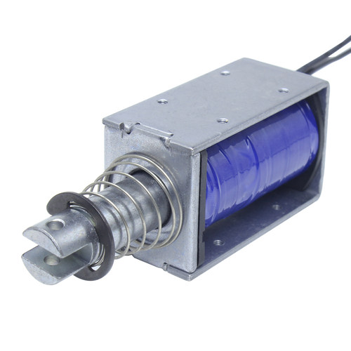 LY019大吸力7N遥控剪线停机闭合电磁铁推拉式拉杆强磁线圈制动