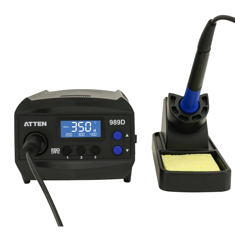安泰信T989D电焊台防静电电烙铁恒温数显工业级装学生用焊锡台