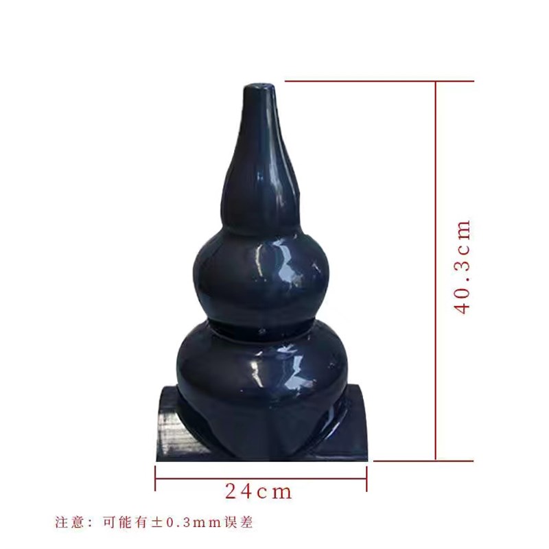 葫芦宝鼎 装饰仿古四角六角凉亭asa宝顶 屋脊屋顶别墅 树脂瓦配件