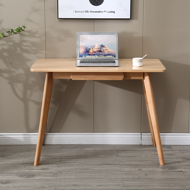 实木书桌榉木儿童学习桌写字桌简约办公桌子简易电脑桌电脑台式桌