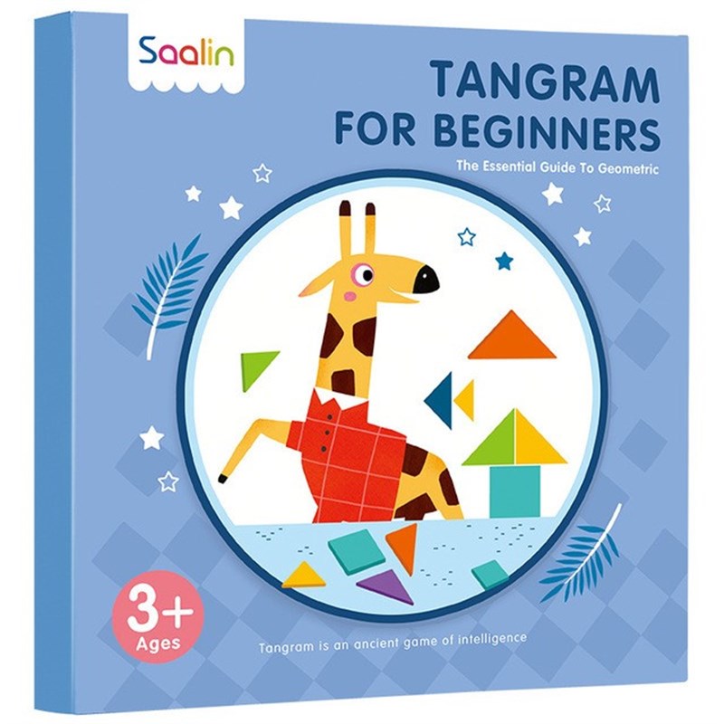 Slin莎林磁性七巧板儿童早教小学生益智一年级下幼儿园智力