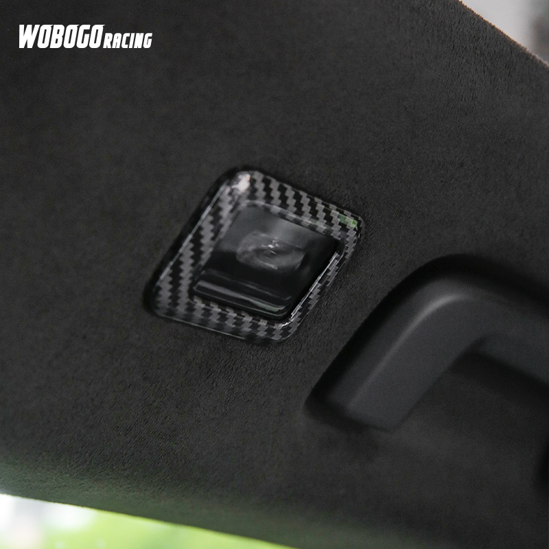 适用于极氪001阅读灯框后排阅读灯装饰框碳纤纹内饰改装专用贴片