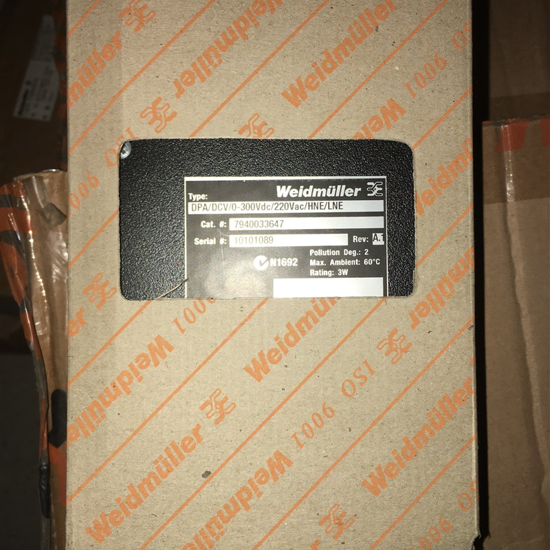 DP/DCV/0-300Vdc/c/HNE/LNE 魏德米勒 337 未开封