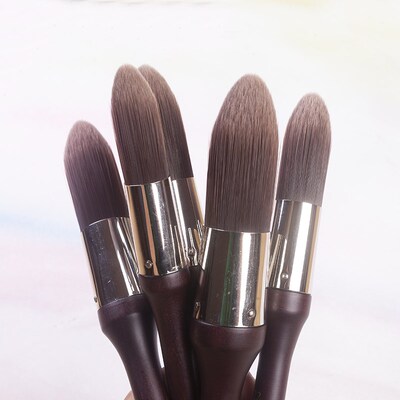 韩国进口尼龙毛油画TCW-03晕染刷画墩大号加厚圆头油画水彩笔刷子