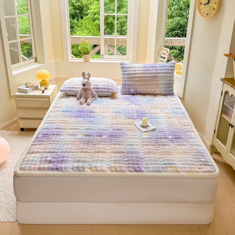 牛奶珊瑚绒床垫床褥子垫被铺底软垫子宿舍学生单人毛毯铺床单冬季