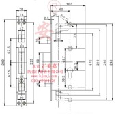 星月神防盗门智能锁保德安11 锁体整套锁 1双快锁体28X240配套改装