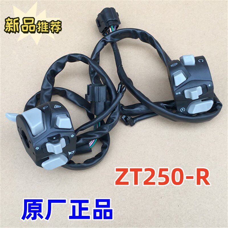 适用升仕幽灵ZT250-S-R左右开关喇叭手把开关点火开关发光ABS开关