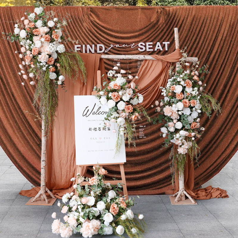 婚礼花艺布置迎宾拍照背景花卉拱门壁挂花排水牌接待区仿真假花,鲜花速递/花卉仿真/绿植园艺,仿真花,淘宝优惠券,粉丝福利购,淘宝优惠卷