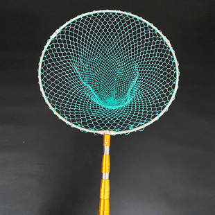 不锈钢鱼网抄网渔具捞网伸缩杆捞虾网兜钓鱼用品多股线网超网操网