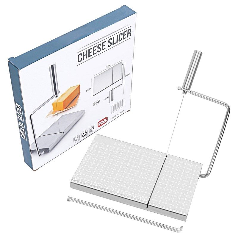 带刻度不锈钢多功能芝士切片器香肠火腿奶酪乳酪切割slicer Chees