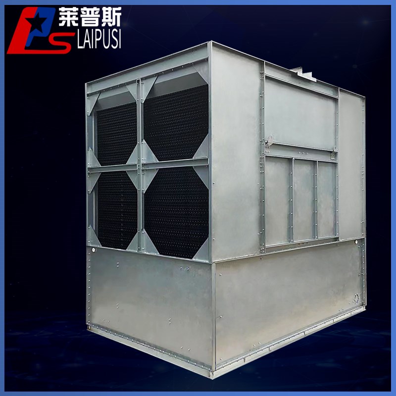 全钢冷却塔横流方形塔蓄水量大凉水塔100吨工业降温散热冷却水塔