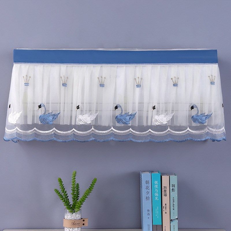 开机不取空调罩四季可用空调套免摘空调挡风帘防尘罩天鹅挂机罩,收纳整理,空调防尘罩,淘宝优惠券,粉丝福利购,淘宝优惠卷