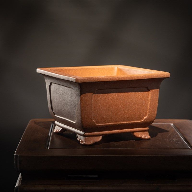 高档宜兴原矿精品中号四方奎面线奎名家冯长根紫砂盆景盆李记紫砂,鲜花速递/花卉仿真/绿植园艺,花盆,淘宝优惠券,粉丝福利购,淘宝优惠卷