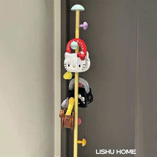 现代简约儿童彩色衣帽架家用落地挂衣架小蘑菇衣架