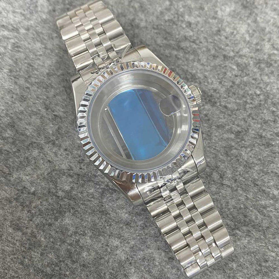 thumbnail for Watch accessories 36 39mm dogtooth ring logbook stainless steel case with five-baht strap NH35 36 movement