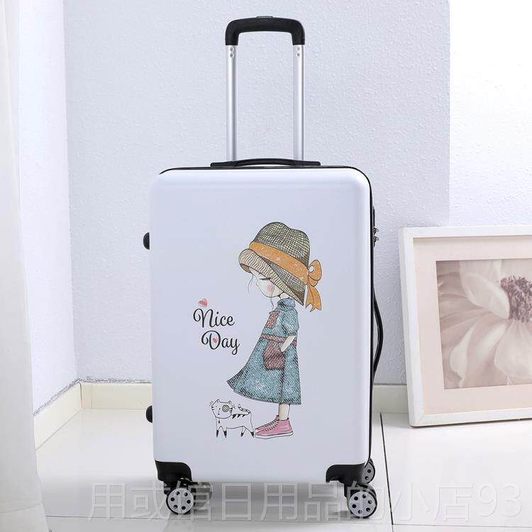 正品卡通2动漫拉杆旅行李码箱男潮年个性涂鸦密皮箱女4寸青高中大