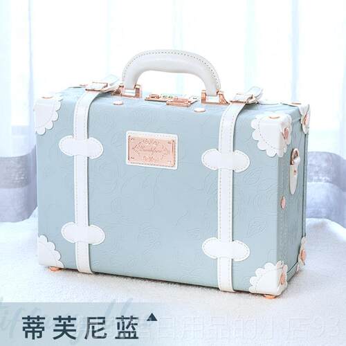 正品覆箱古手提箱可爱女生手提包16寸密轻码箱收纳小行李登机便皮