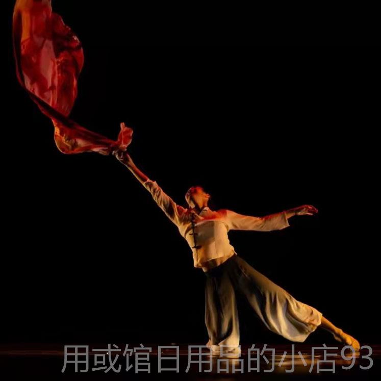 正品新款舞蹈服装女国朱慧当代舞红棉服红同款表演服中舞瑾台演出