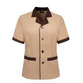 高档酒店洁工长作服袖 物业卫后勤洗碗客房扫地阿姨保环宝洁员夏装