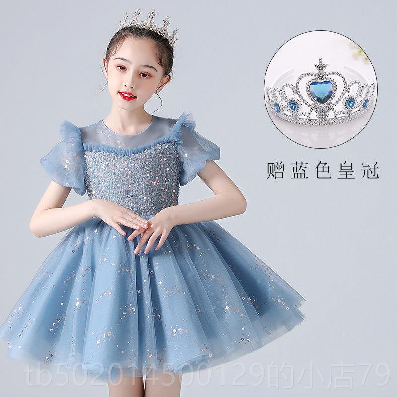 高档服儿童大合唱演出小学生朗诵礼服服蓬套装幼儿园开 学表演女