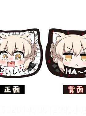 高档fate贞偶r黑sabe德梅林动漫毛绒抱枕FGO靠枕二次元周边玩公仔