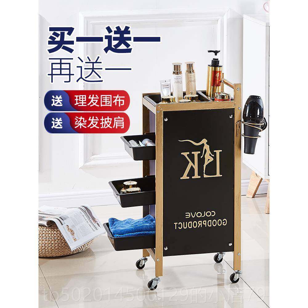 高档复古具美发发廊手推车杠车特价包邮理发店烫染车美车容工小推