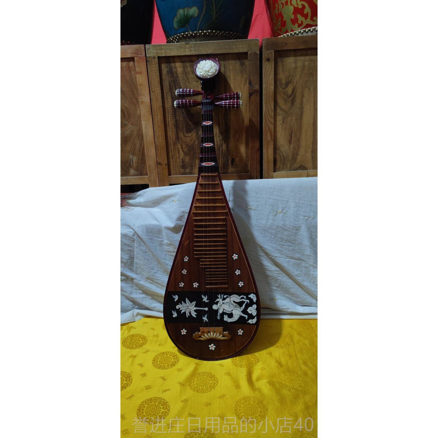 正品仿唐琵琶摄影楼做道具弹拨器家居壁饰挂件中式饰品复乐古专业