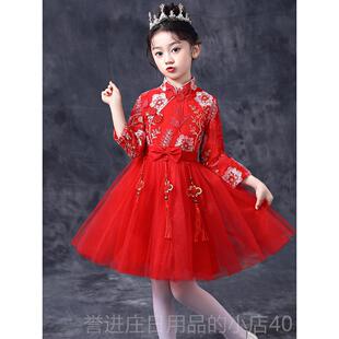 正品六一园儿童合演出服小学生女童公主蓬蓬裙幼大儿舞蹈唱朗诵表
