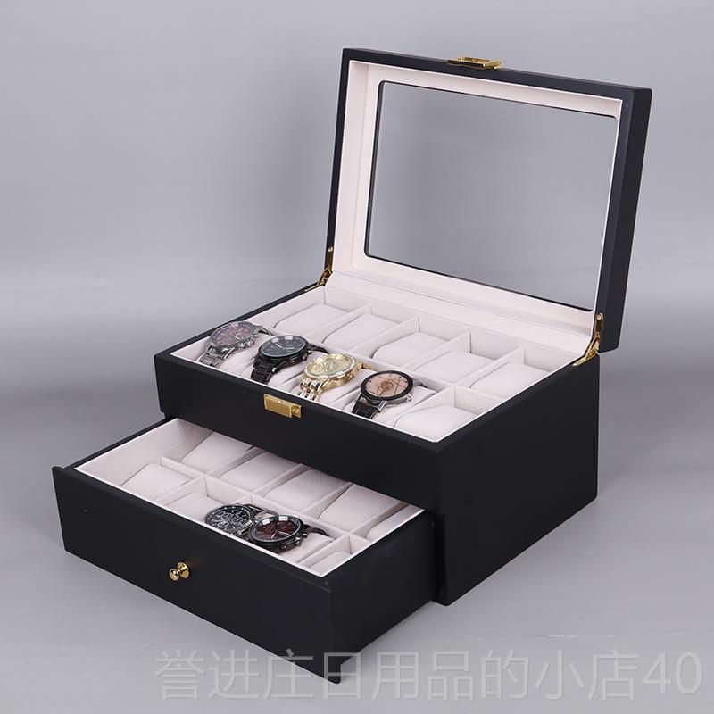 正品檀韵致远烤油4漆61122位手表盒新品手表配饰纳展收示盒0木盒