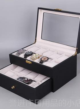 正品檀韵致远烤油4漆61122位手表盒新品手表配饰纳展收示盒0木盒