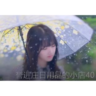 柄本小清新女生神森系ins日学简约 长透明伞网红 正品 少女心大号