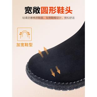 高档老北京布鞋女鞋底子棉鞋女女冬季加绒短加厚保暖妈妈厚雪地靴