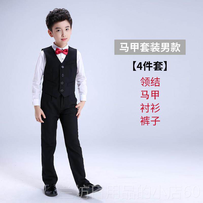 高档六儿童舞蹈演出服女幼儿粉一色园花朵蓬蓬裙小学生朗纱诵合唱